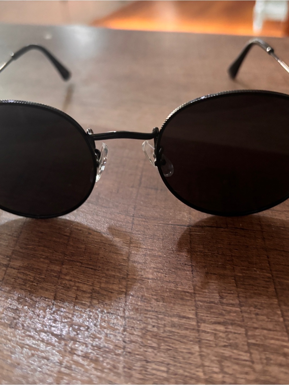 Men's Classic Round Black Sunglasses